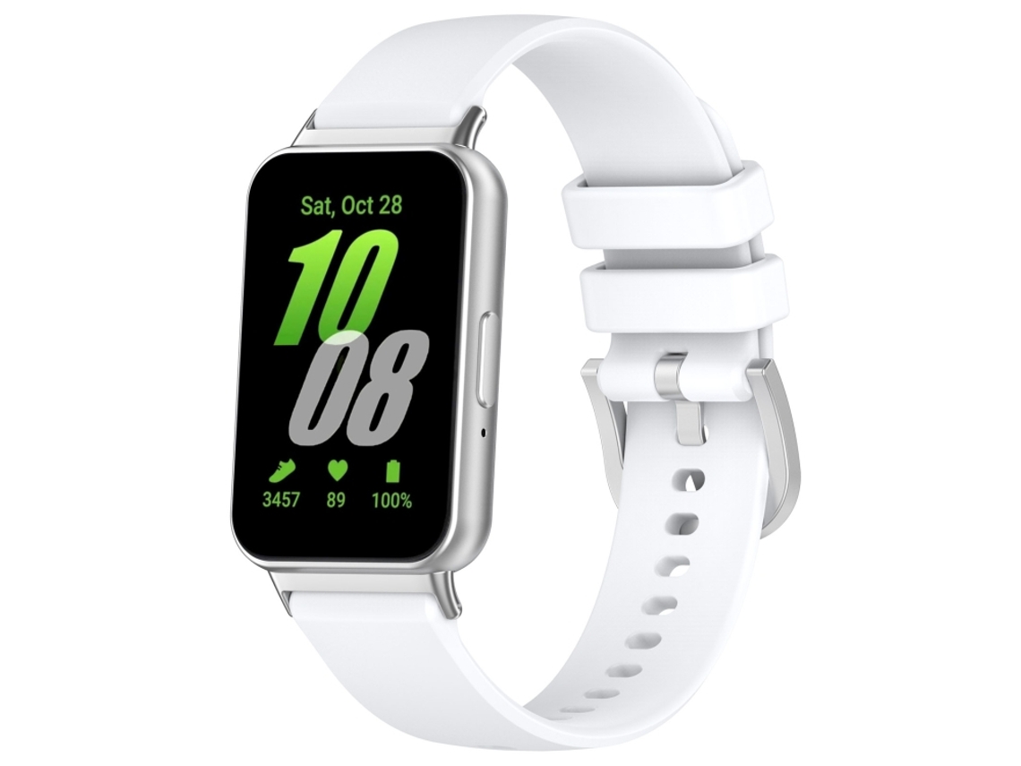 Pulsera para Samsung Galaxy Fit 3 SM-R390 - Silicona líquida brillante con conector metálico
