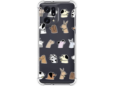 Carcasa para Oppo Find X5 Pro 5G TUMUNDOSMARTPHONE Dibujos Antigolpes Perros Multicolor