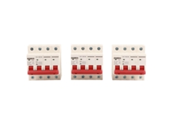 Veloriskku-3 Peças Interruptor De Circuito Mcb Dz47‑63z Dc1000v 4p Protetor Solar Contra Sobrecarga E Curto-circuito