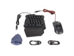 Conjunto De Teclado Y Mouse Convertidor Programable Silencioso Adaptación De Juegos Móviles