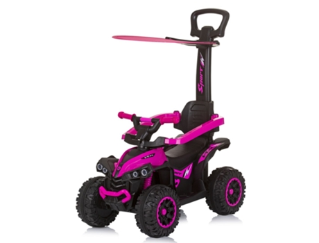 Correpasillos ATV con Mango Parental y Capota de CHIPOLINO pink