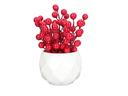1 pieza de decoración de fruta de acebo artificial ALLINLESS