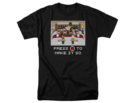 Camiseta ROCKINSTONE Star Trek Make It So Pixel (S)