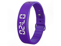 Monitor de actividad inteligente con alerta por vibración, monitor de sueño y pulsera con pantalla digital.