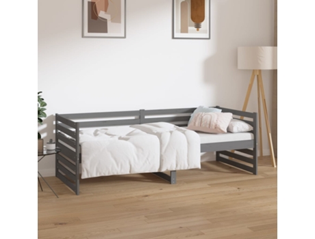 Sofás Cama VIDAXL Gris Madera (203.5x85.5x68.5 cm)