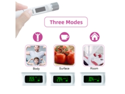 Termómetro Infrarrojo Portátil Sin Contacto, Medición Rápida En 1 Segundo, 3 Modos Para Cuerpo, Ambiente Y Objetos, Apto Para Bebés Y Adultos.