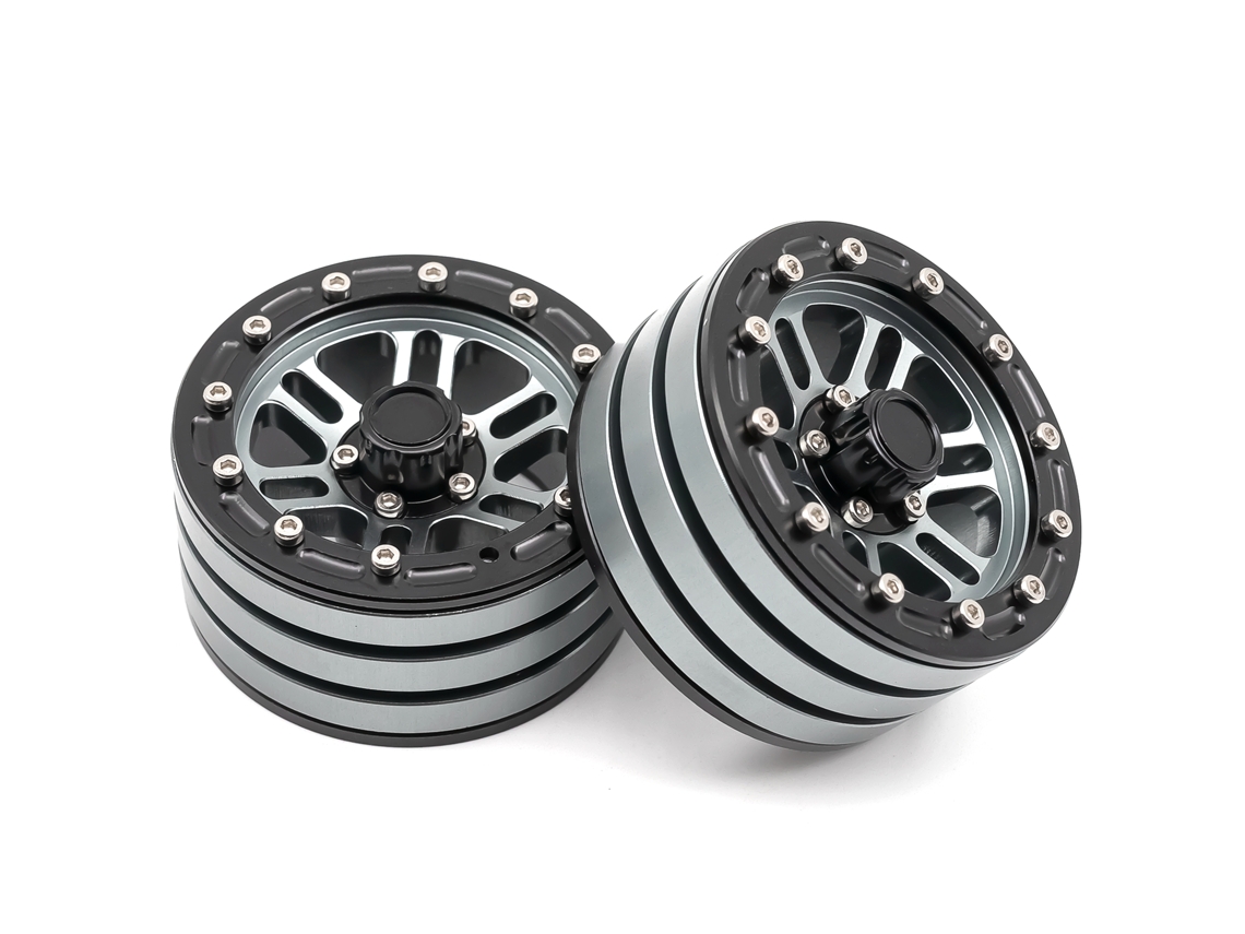 Aros De Liga De Alumínio Beadlock 4pcs 1.9 Polegadas Para Carros De Controle Remoto Axial Scx10 90026 90046 Trax4 D90 Wraith 90048 1/10