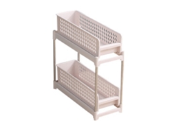 Carrito De Almacenamiento Rodante Multifuncional Y Delgado De 2 Niveles Ajustable Para Cocina, Baño Y Dormitorio.