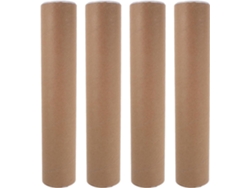 Juego De 4 Tubos De Envío Para Pósteres: Tubos De Envío De Papel Kraft Reforzado Con