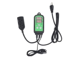 Controlador de umidade digital pré-instalado Veloriskku de 1500 W com tecido LED duplo para estufa, regulador de umidade Plug Us