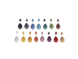 Piedras de mosaico multicolor en forma de gota RAYHER