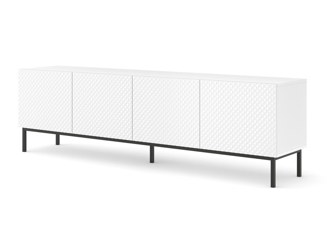 Muebles Tv FURNLUX Ravenna C (Blanco, Madera Contrachapada - 200X42X58 Cm)