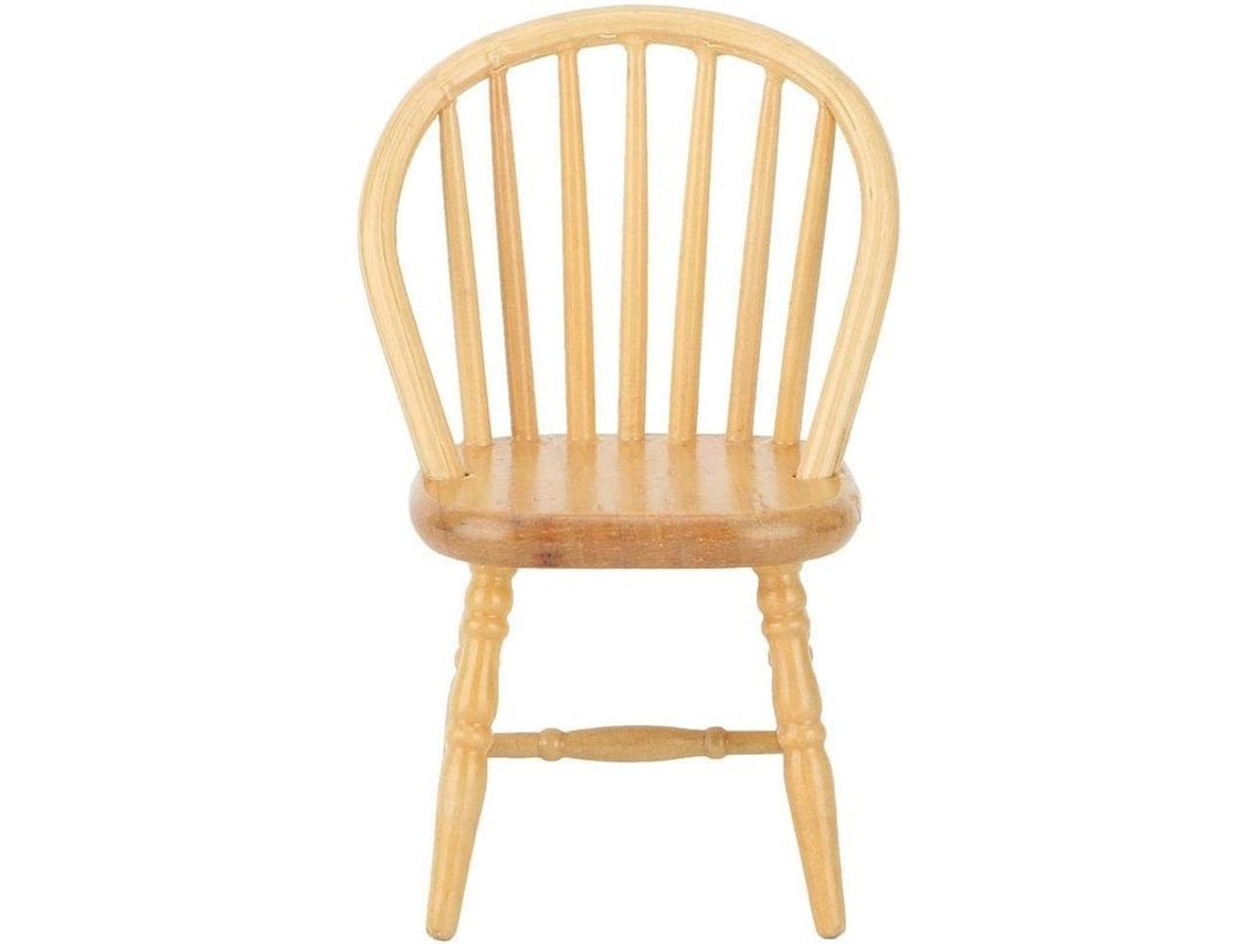 Silla De Arco De Bambú Para Casa De Muñecas En Miniatura A Escala 1:12, Mueble Decorativo De Madera De Estilo Retro.
