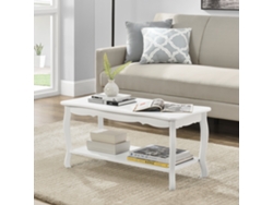Mesa de Centro [EN.CASA] Pearl  (Blanco - Chapa De MDF - 87,5 x 40 x 42 cm)