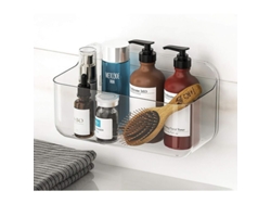 Estantería de pared transparente sin necesidad de taladrar para cocina, baño, oficina, dormitorio, organizador de almacenamiento de plástico