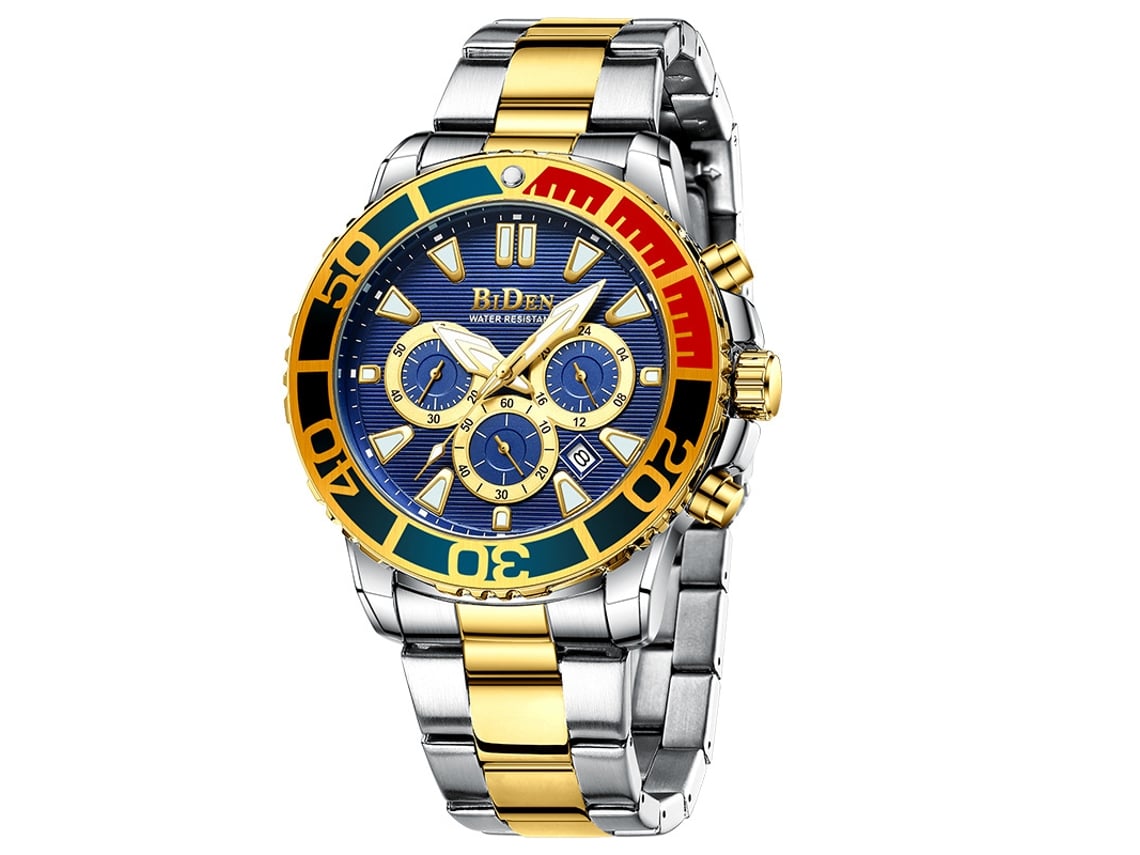 (oro) Elegante Reloj De Negocios Para Hombre De 6 Manecillas, Reloj Deportivo De Cuarzo Para Estudiantes Y Jóvenes.
