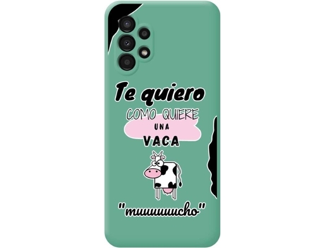 Carcasa para Samsung Galaxy A13 4G TUMUNDOSMARTPHONE Silicona Líquida Dibujos Verde