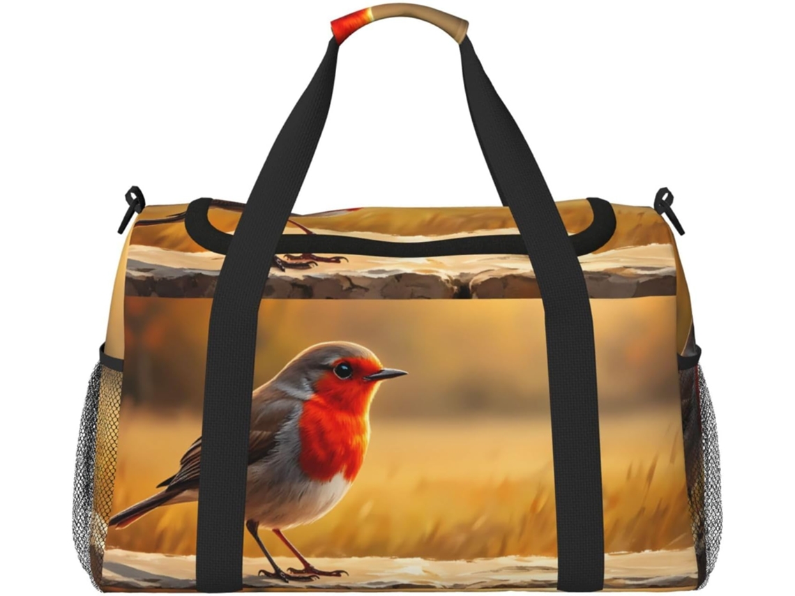 Bolsa de viaje compacta EOOCOO para deportes, gimnasio y fines de semana, con cremallera plegable ergonómica.