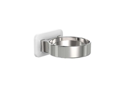 Soporte para secador de pelo Sztxj, de sobremesa, blanco con adhesivo. GOKOCO