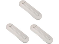 Juego De 3 Tiradores De Puerta Empotrados De Zinc Para Muebles Del Hogar, Estilo Moderno.