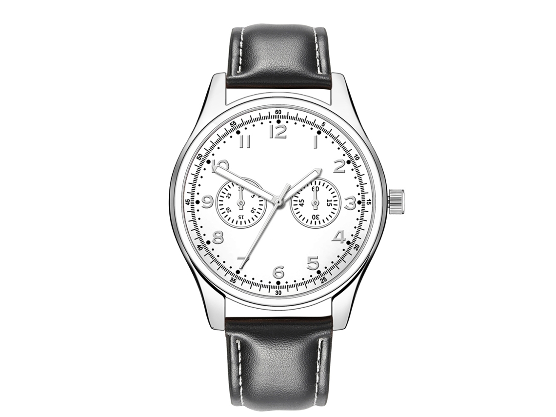 Reloj De Cuarzo Clásico Moderno Estilo Casual Pulsera Hombre Regalo Decorativo (04)