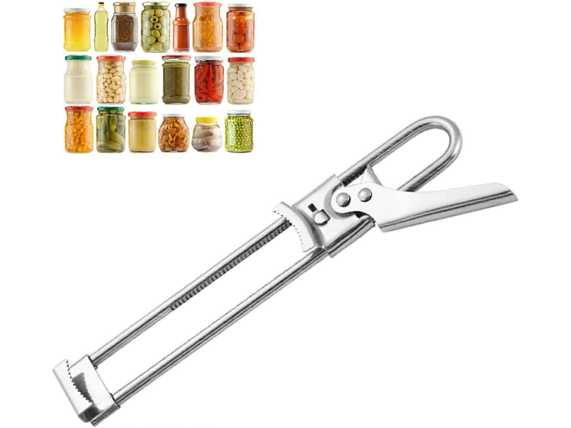 Abrelatas manual, abrelatas ajustable para artritis, utensilio de cocina, abrebotellas Nostalgia88 (19 cm)