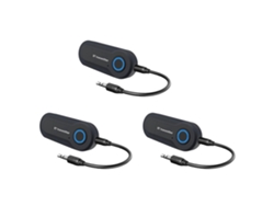 Adaptador triple Bluetooth 5.0 GOKOCO, transmisor y receptor para PC, TV, coche, entrada auxiliar de 3,5 mm.