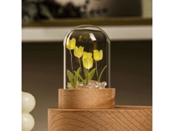 2026-lámpara De Noche De Tulipán Led Luminaria Ambiental Decorativa Ornamental Mesa Amarilla