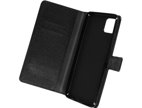 Carcasa Samsung Galaxy A22 5G AVIZAR FOLIO-LITCHI-BK-A226F Función de Soporte Negro