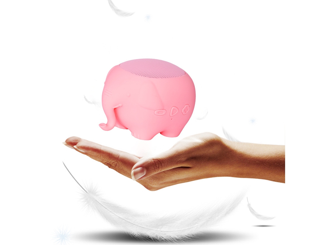Altavoz Bluetooth Con Forma De Elefante, Rosa