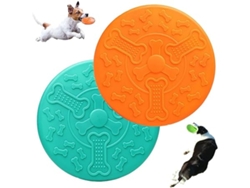 Juego De 2 Discos Voladores Para Perros Pequeños, Aptos Para Uso En Tierra Y Agua, Juguete Educativo.
