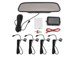 Sistema De Radar De Reversa Con 4 Sensores, Alerta Sonora Y Visual, Pantalla Led Para Autos, Suv Y Camionetas - Gris