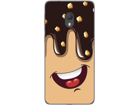 Carcasa Alcatel 1C (2019) TUMUNDOSMARTPHONE Helado Chocolate Multicolor