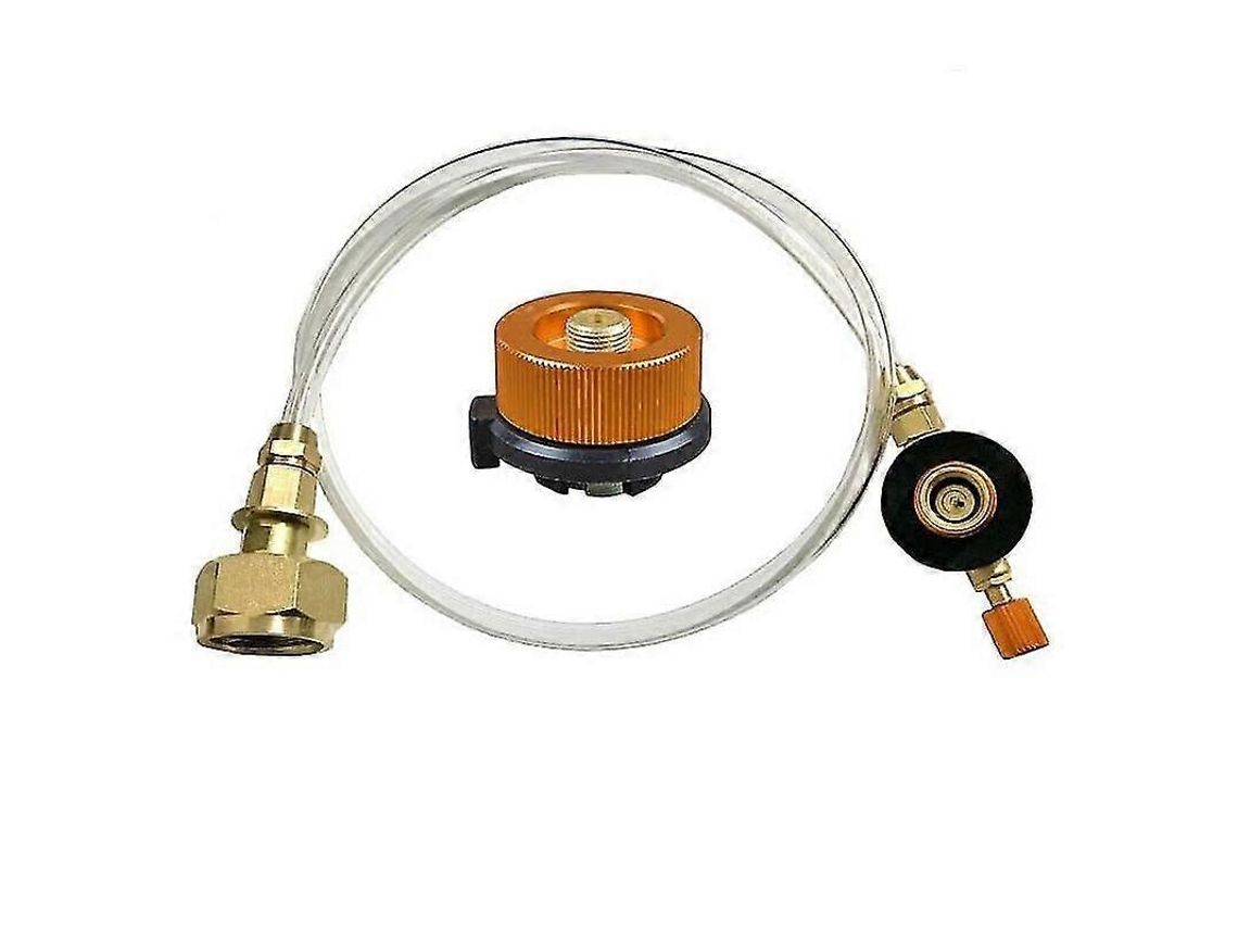 Anschluss Gaskartusche Fr Adaptador Campingkocher Juego de adaptadores Gastank Schlauch Hengjian