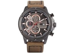 Reloj De Pulsera Para Hombres De Aleación Con Esfera Redonda Analógica De Cuarzo Negro