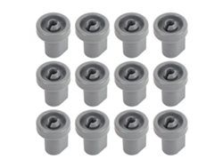 Kit De 12 Ruedas Para La Bandeja Inferior Del Lavavajillas, Rodillos Flexibles De Repuesto De Pp Duraderos.