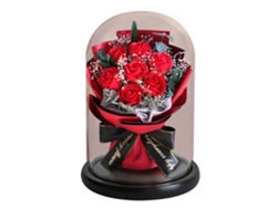 Regalos para mujeres, rosas permanentes en cúpulas de cristal, regalo romántico para novias, San Valentín
