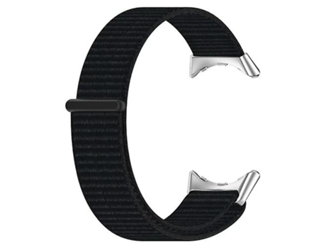 Correa De Reloj Inteligente Para Google Pixel Watch, Correa De Nailon Con Cabeza De Metal, Color Negro VENISYMLIS