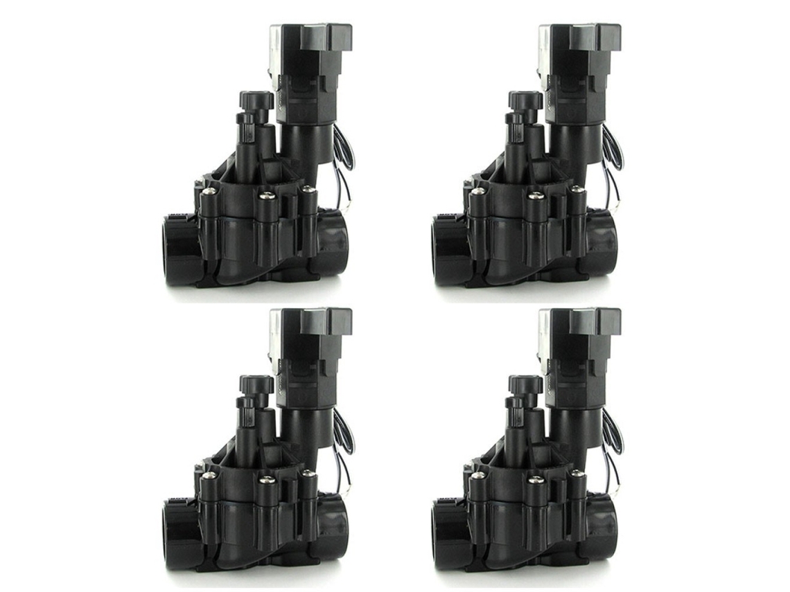 Electroválvula Rain Bird 100-dvf Con Regulador De Caudal (pack X 4) La Válvula Rain Bird 100-dvf Es Ideal Para Sistemas De Riego Automatizados, Con
