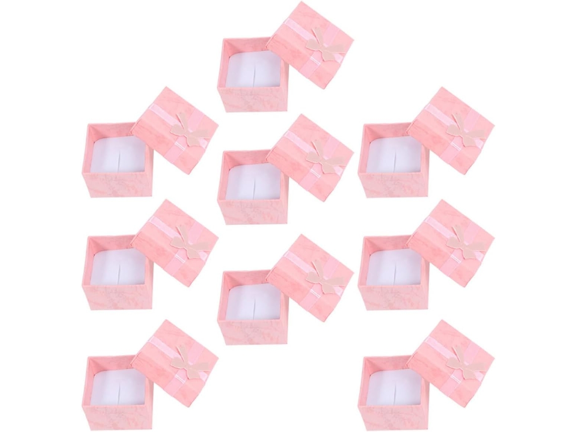 Cajas Joyería Prácticas Juego 12 Papel Almacenamiento Collares Pulseras Organizador Compacto Adecuado Viajes