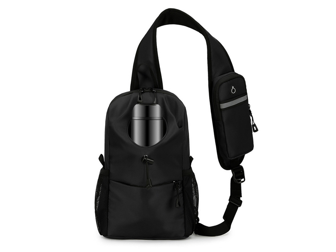 Mochila Bandolera Ligera E Impermeable Con Múltiples Bolsillos Para Viajes Y Uso Diario.
