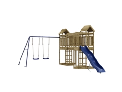 Parque Infantil De Exterior VIDAXL Marrón Madera de pino impregnada (362x571x238cm)