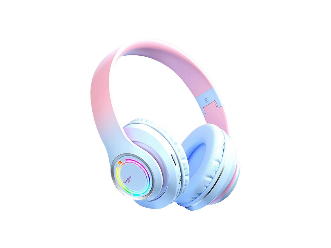 Auriculares Bluetooth con luz de color degradado, populares auriculares inalámbricos para juegos Ly Ebike