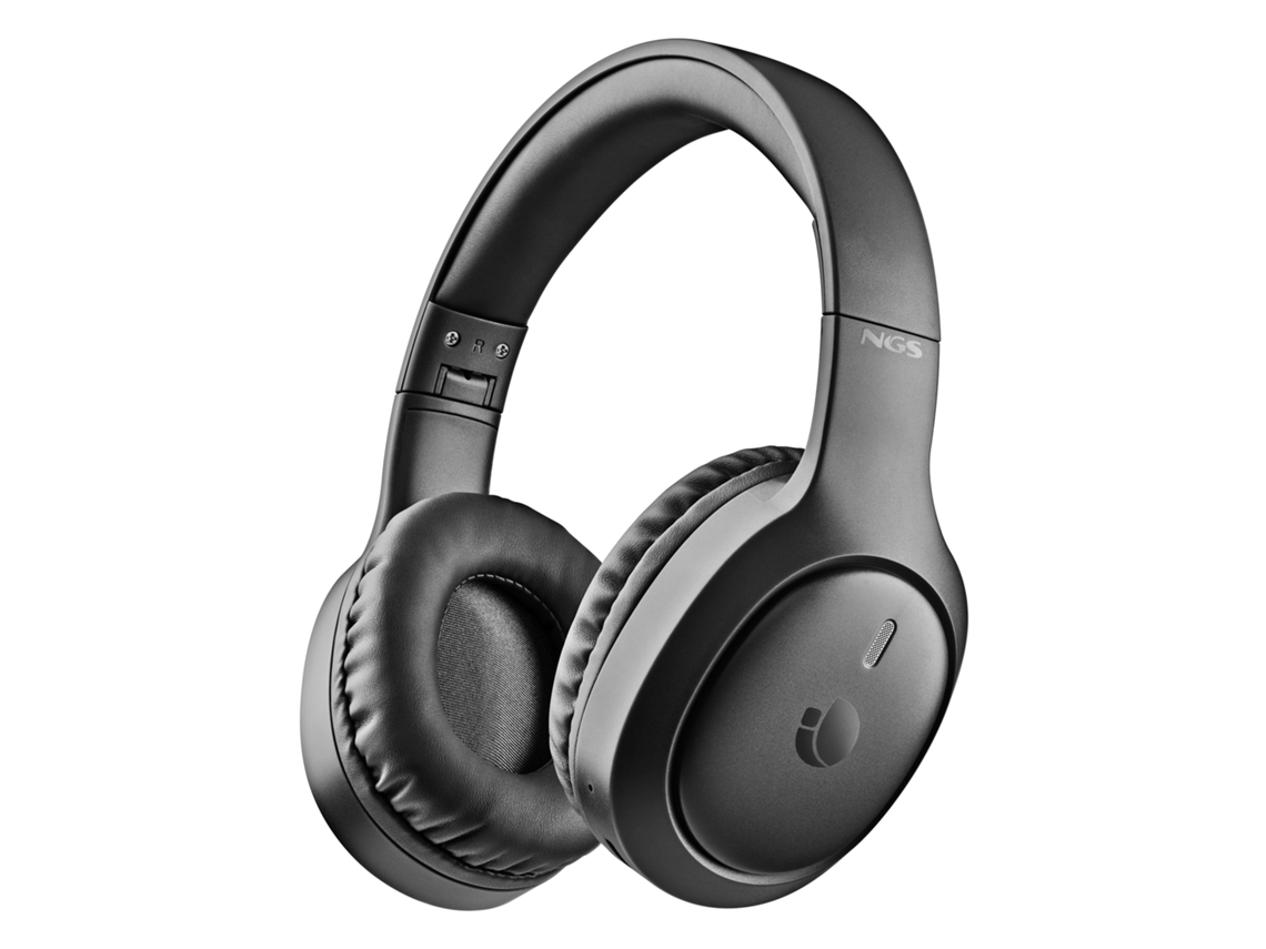 Ngs Artica Tempest Auriculares Bluetooth Over-ear Plegables, 80 H, Batería Extraíble, Negro.