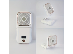 Ventilador portátil con pantalla digital, plegable, USB, para uso doméstico STELASPLEN