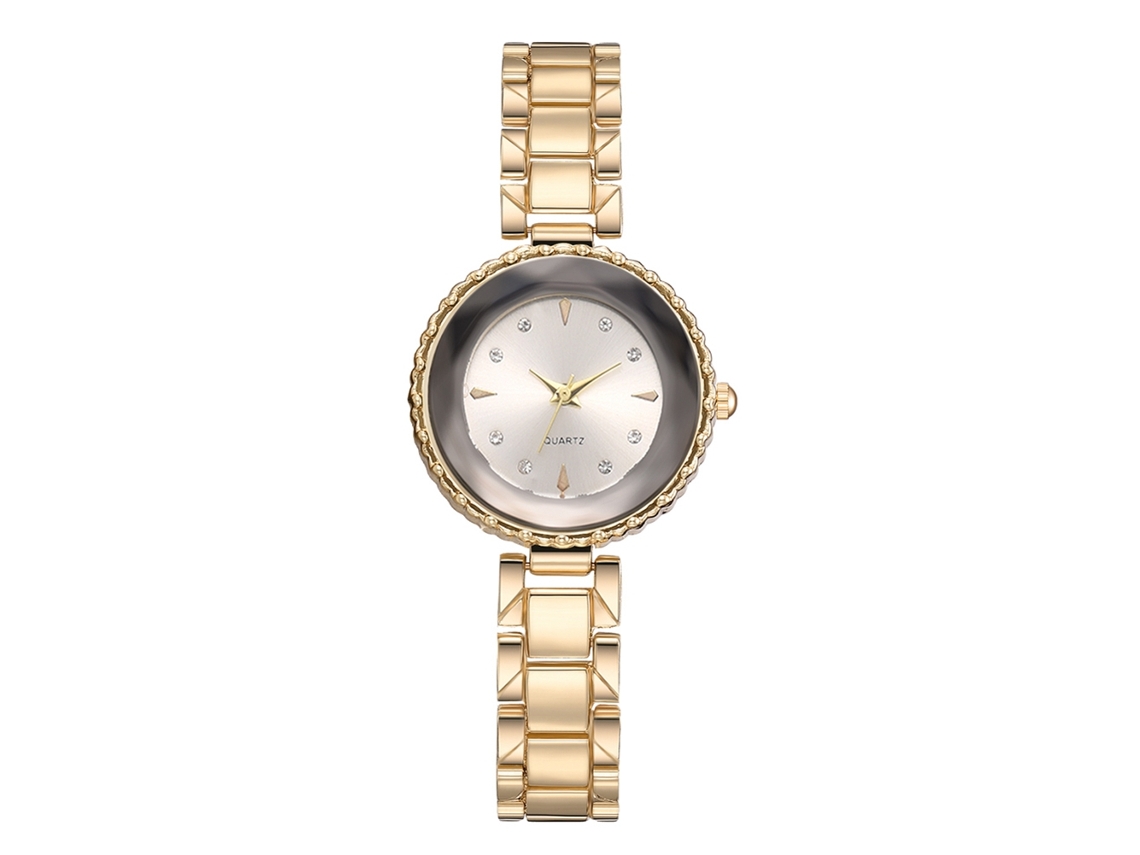 Reloj De Pulsera Casual De Moda Para Mujer Con Movimiento De Cuarzo Y Diamantes De Imitación, Plateado.