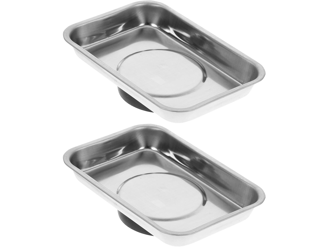 Juego De Bandejas Magnéticas Para Herramientas 10 Cm 4 Pulgadas Material Robusto Bandeja