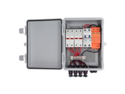Caja combinadora de paneles solares de metal para sistemas de conexión y desconexión a la red eléctrica (CC 1000 V)