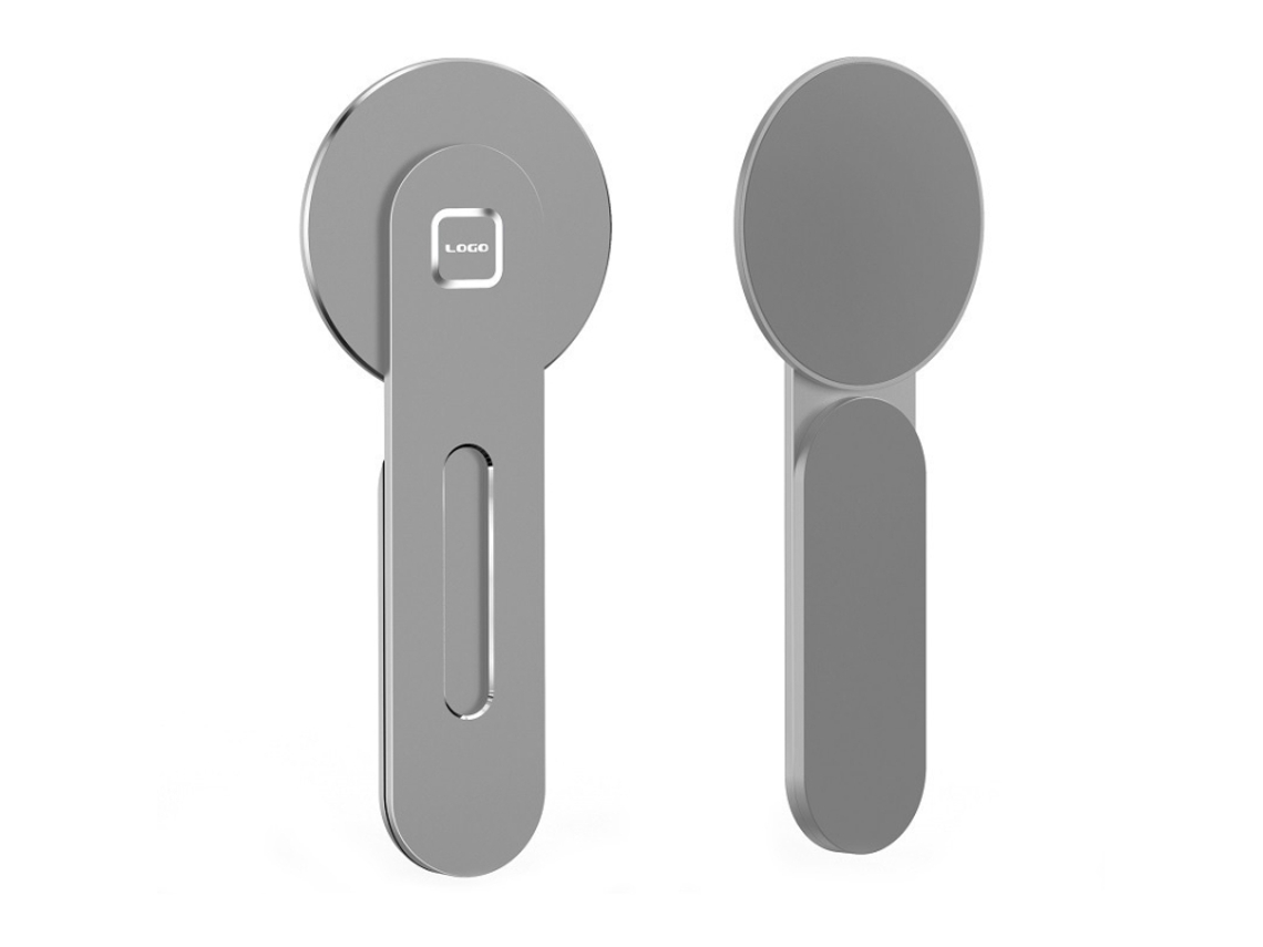 Soporte de aluminio de doble capa para XIAOMOYU N8, plegable y con sistema de refrigeración plateado.