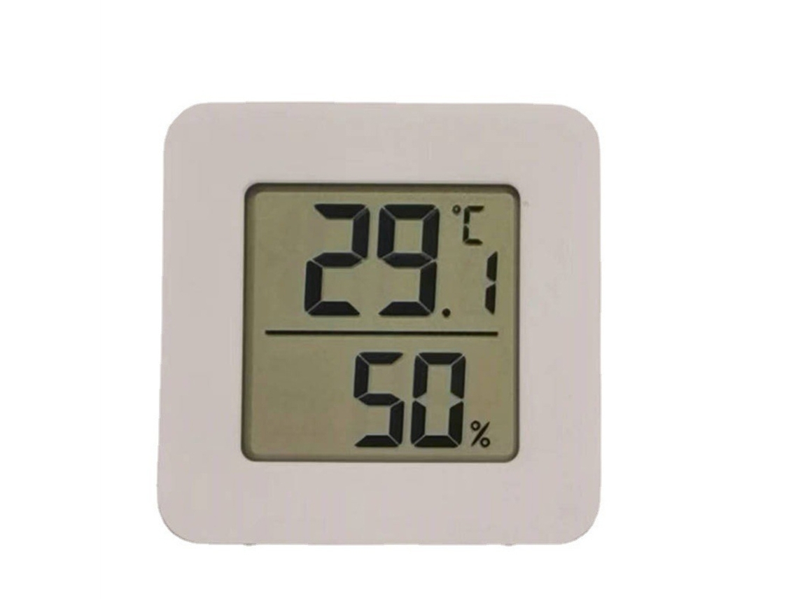 Termómetro digital higrómetro para interiores, higrómetro digital de temperatura, monitor dual de temperatura y humedad con pantalla LCD, indicador de confort